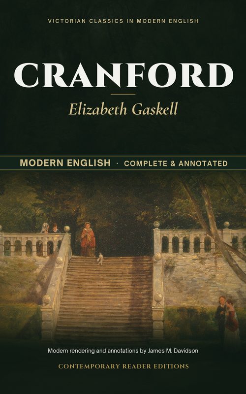 Cover of Cranford (Annotated): stone steps and a balustraded garden terrace at Haddon Hall